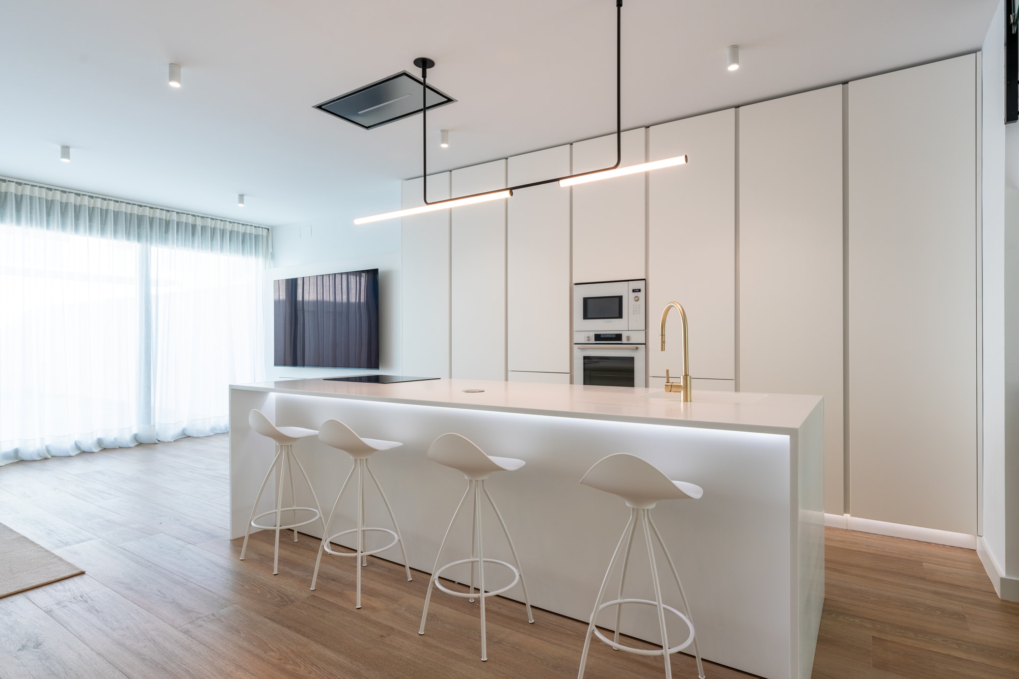 diseñador cocina blanca